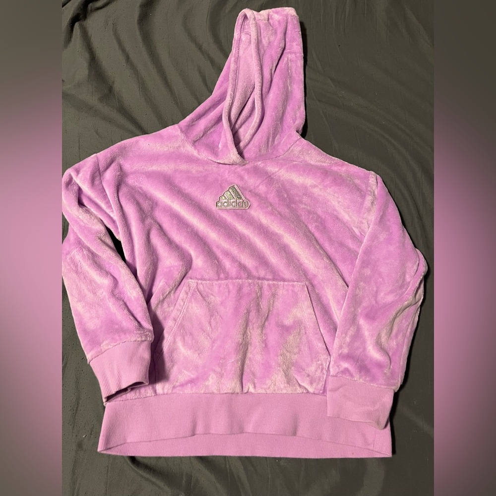 Adidas Lavender Fleece Hoodie